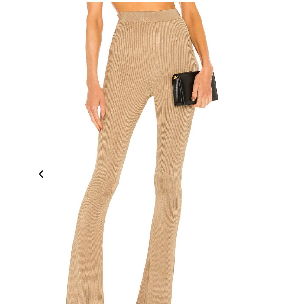 $208 REVOLVE Alessa Pants Michael Costello  Spandex Gold Pants | Sold Out | S